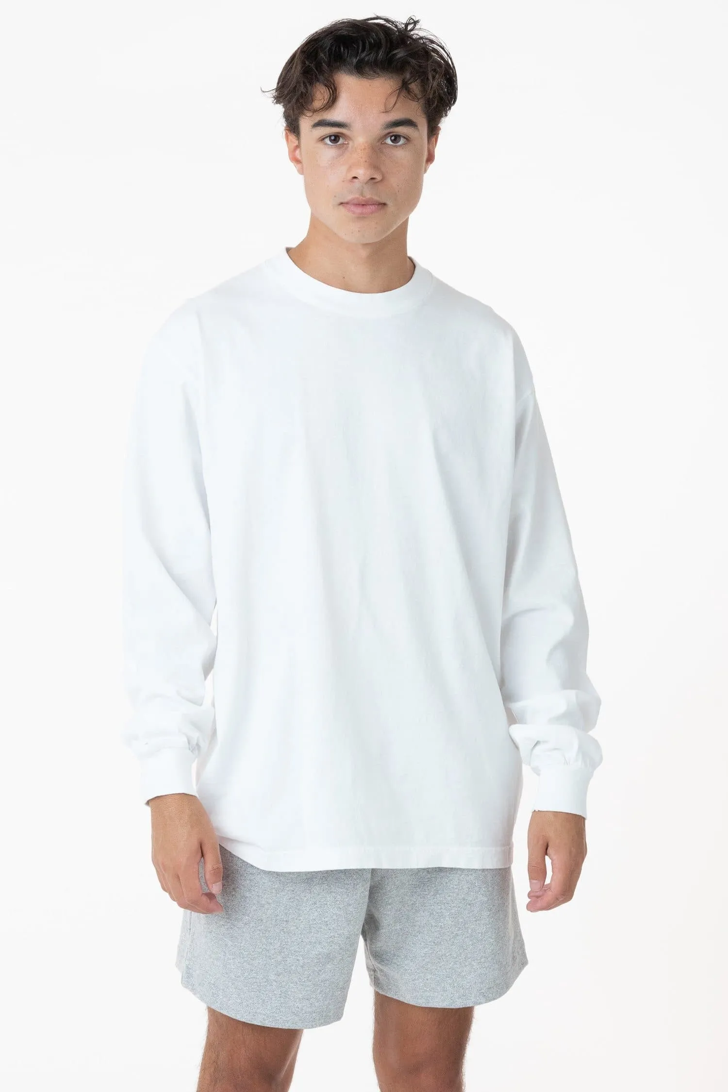 1807GD Unisex - 6.5oz Long Sleeve Garment Dye Crew Neck T-Shirt