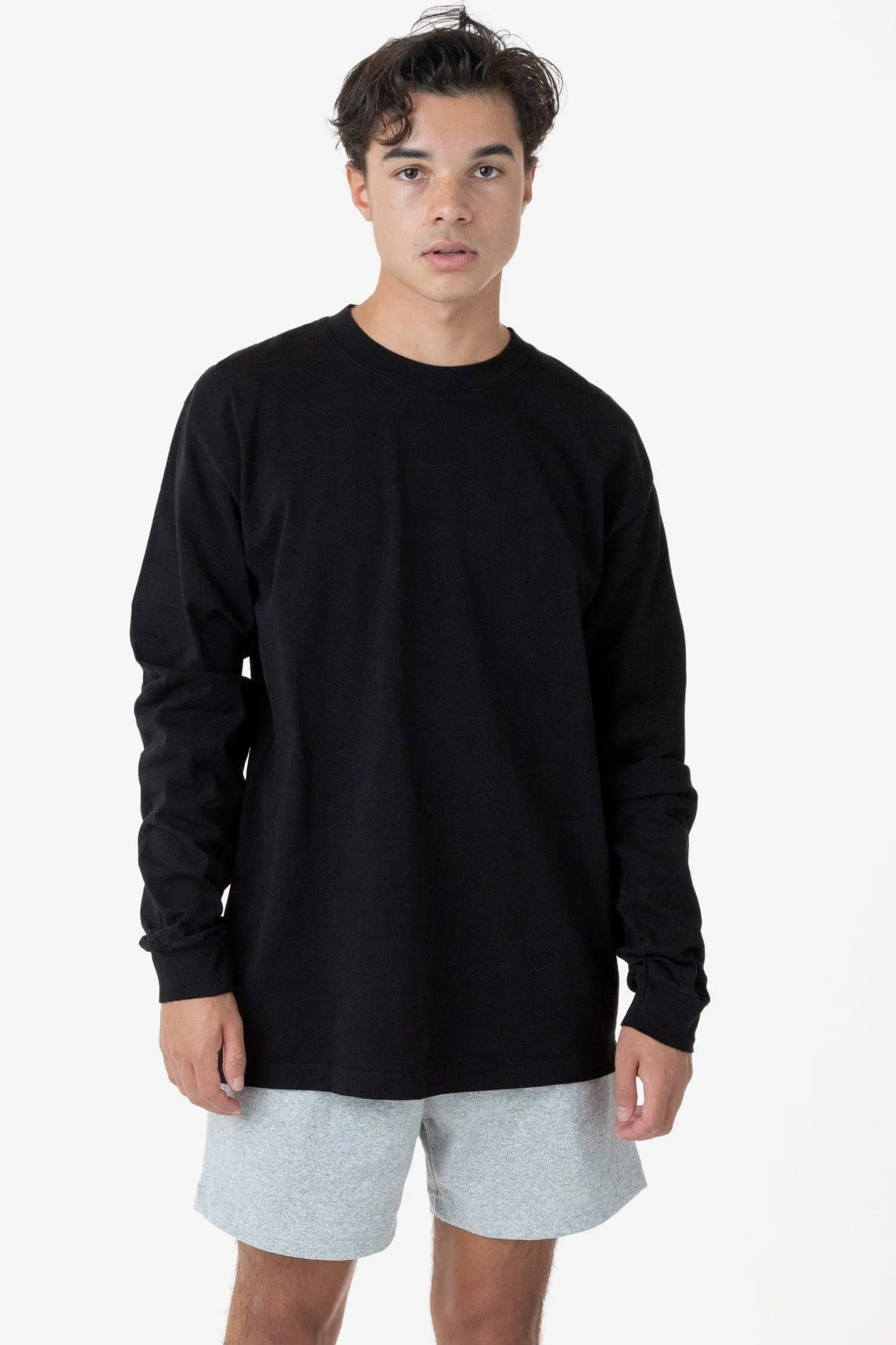 1807GD Unisex - 6.5oz Long Sleeve Garment Dye Crew Neck T-Shirt