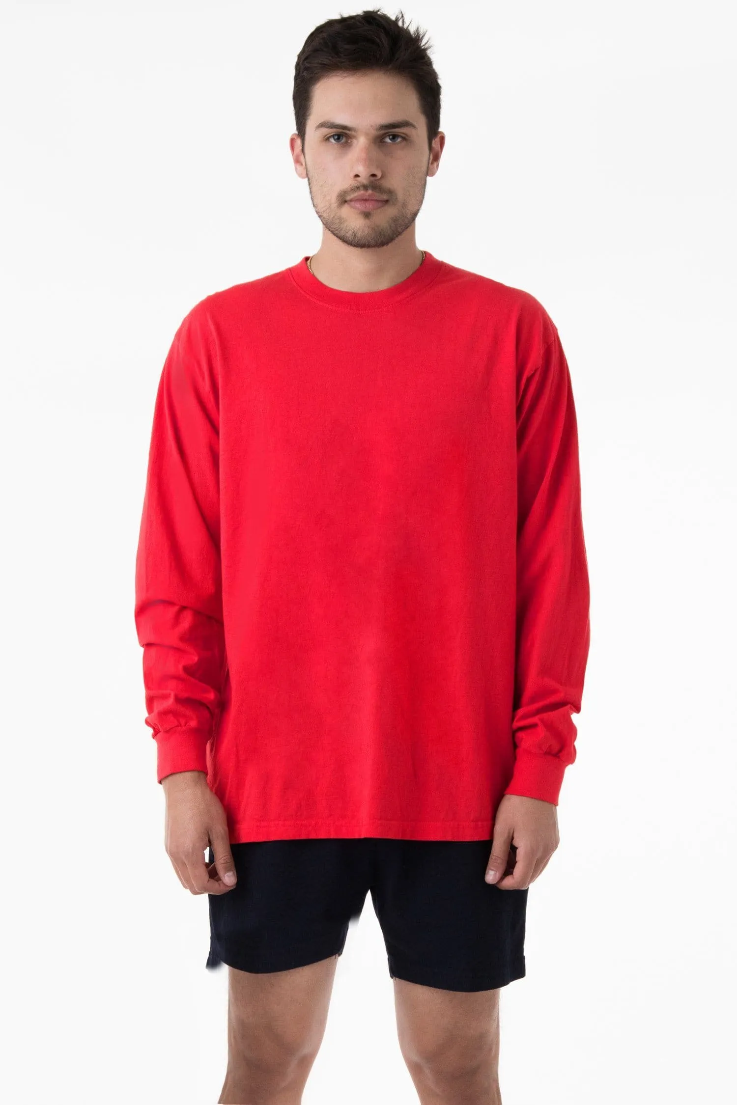 1807GD Unisex - 6.5oz Long Sleeve Garment Dye Crew Neck T-Shirt