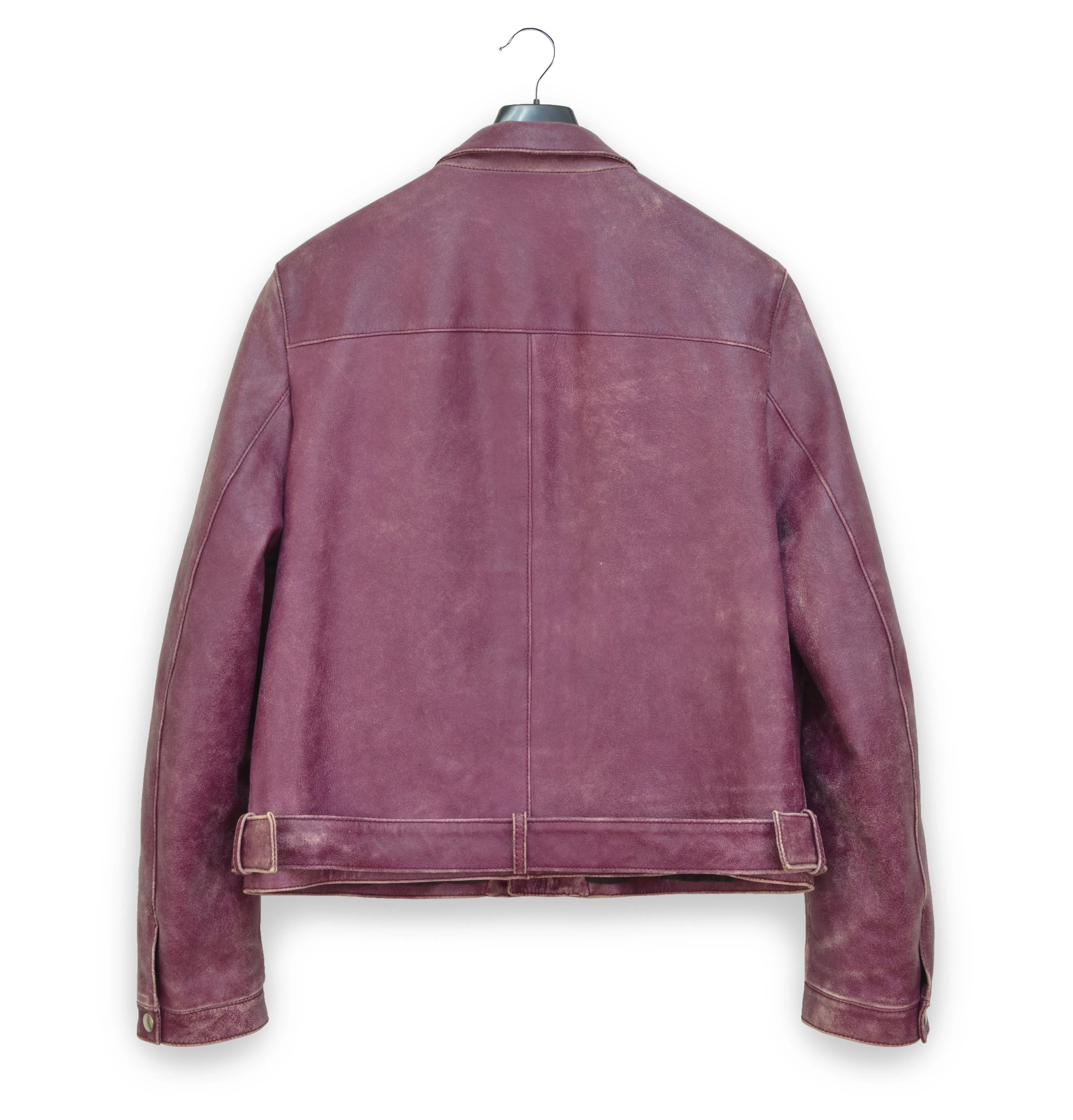 2001 Belted Aviator Blouson in Heavy Vintage Lamb Leather