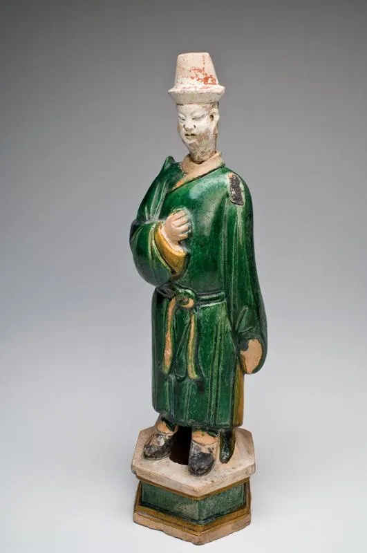 A large Chinese Sancai-Glazed Tomb Figure, Ming Dynasty, ca 1368-1644 CE