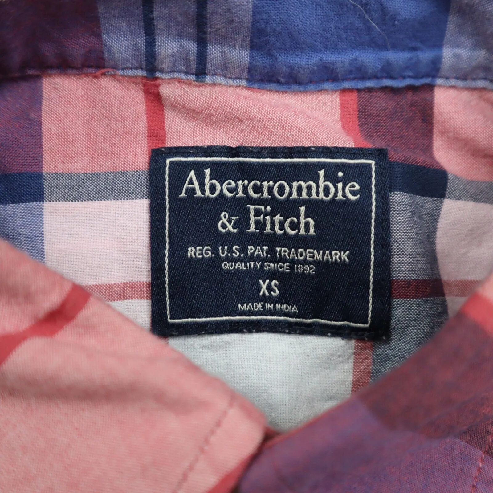 Abercrombie & Fitch Mens Plaid Button Down Shirt Long Sleeves Multi Size X-Small