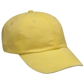 Adams Lemon 6 Panel Low-Profile Washed Pigment-Dyed Cap