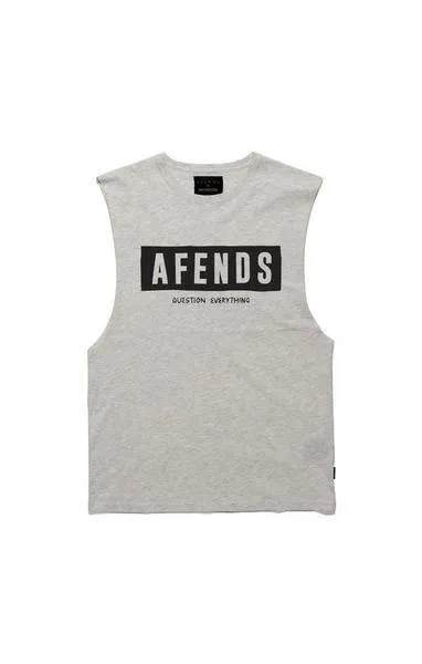 Afends Mens Block - Logo Band Cut Tee