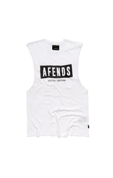 Afends Mens Block - Logo Band Cut Tee