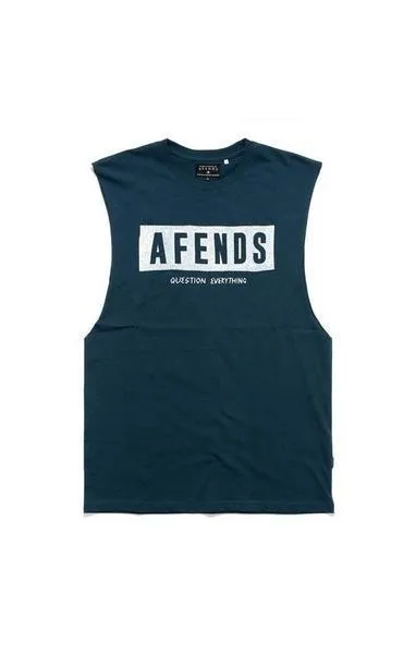 Afends Mens Block - Logo Band Cut Tee