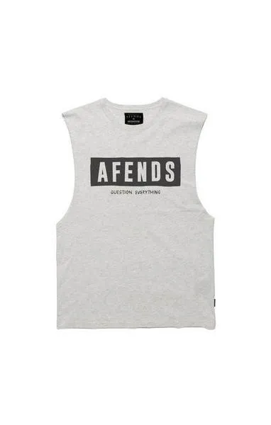 Afends Mens Block - Logo Band Cut Tee