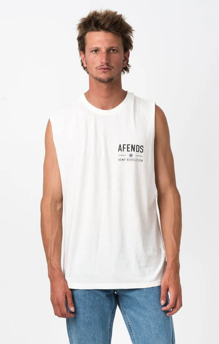 Afends Mens Eco Cut - Hemp Band Cut Tee