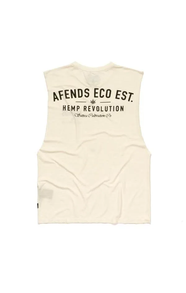 Afends Mens Eco Cut - Hemp Band Cut Tee