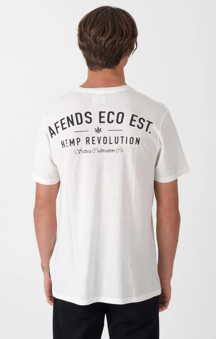 Afends Mens Eco Est. - Standard Fit Hemp Tee