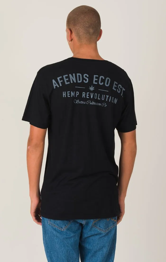 Afends Mens Eco Est. - Standard Fit Hemp Tee