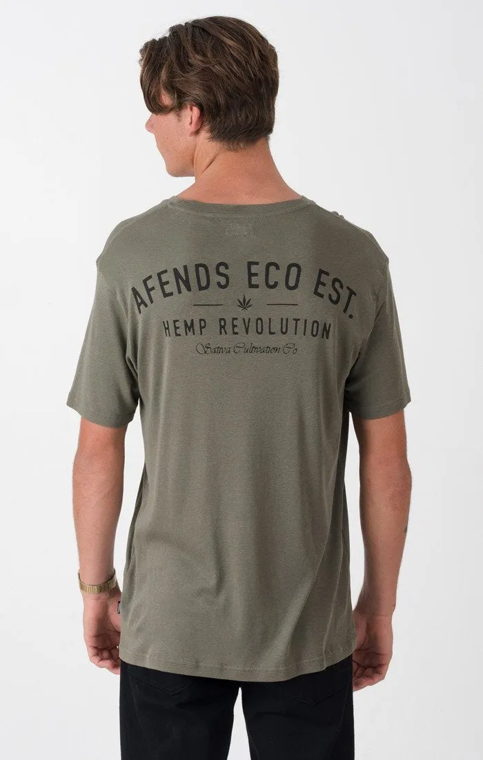 Afends Mens Eco Est. - Standard Fit Hemp Tee