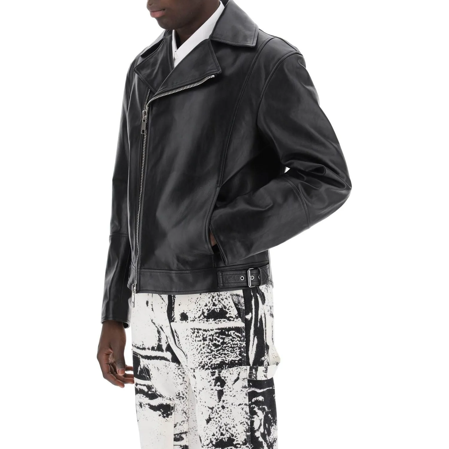 Alexander Mcqueen nappa biker jacket