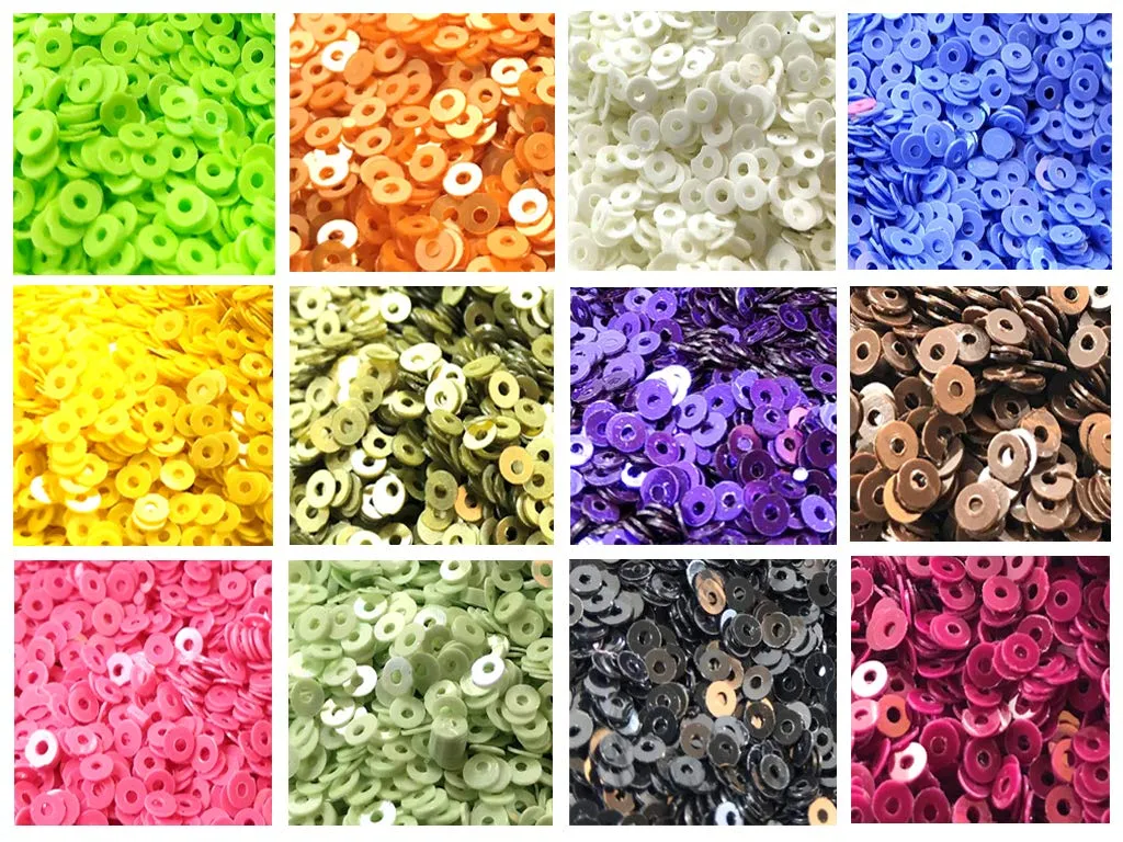 Assorted Pack Of 12 Sequins Combo 17