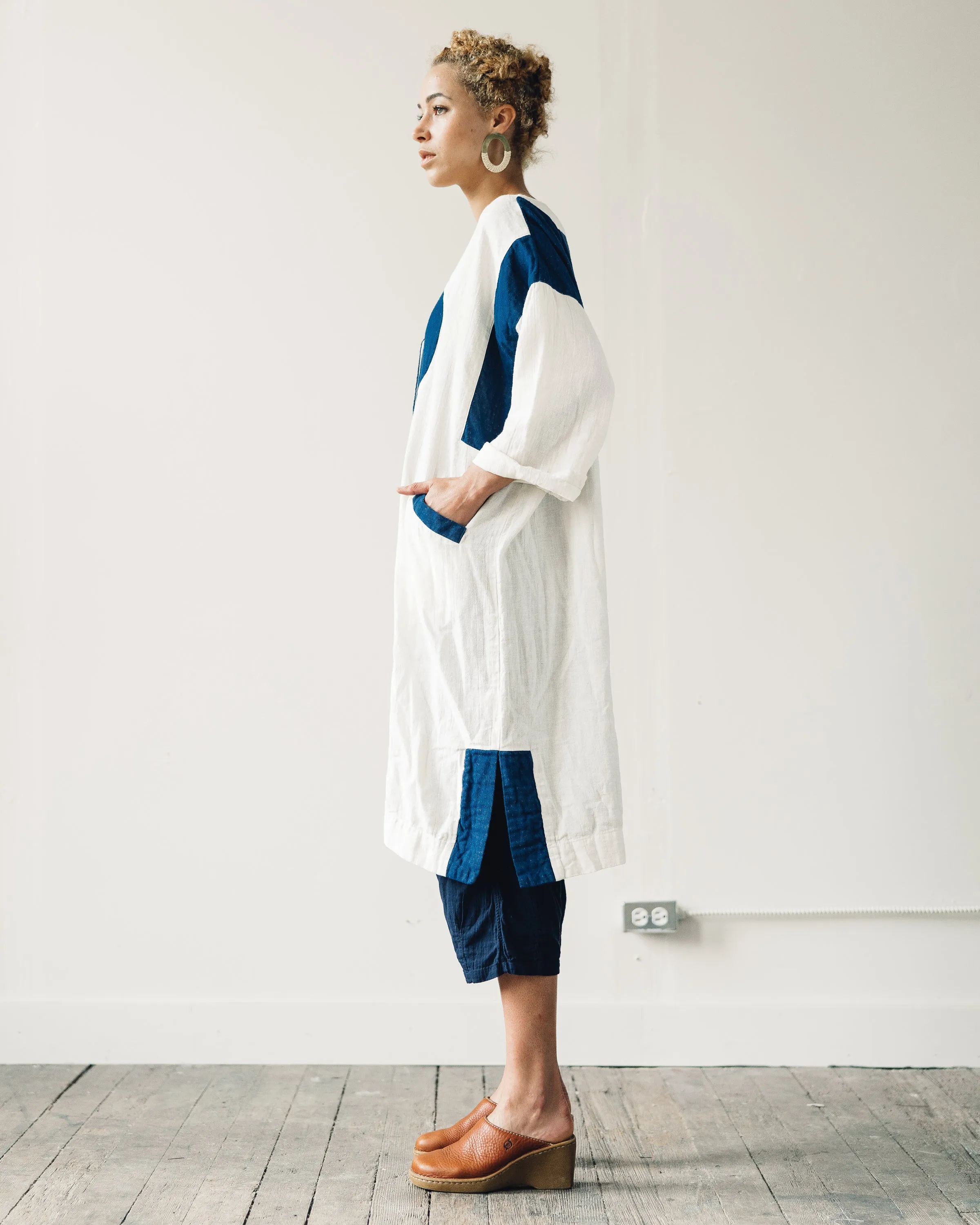 Atelier Delphine Gillian Coat, Linen Indigo