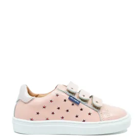 Atlanta Mocassin Salmon Patent Star Velcro Sneaker