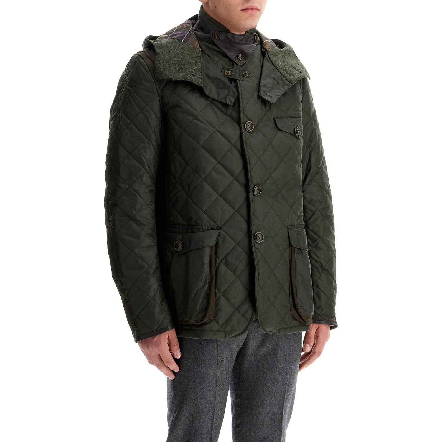 Barbour x TOKITO jacket with quilted wax finish