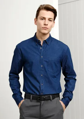 Biz Collection Indie Mens L/S Shirt (S017ML)-Clearance