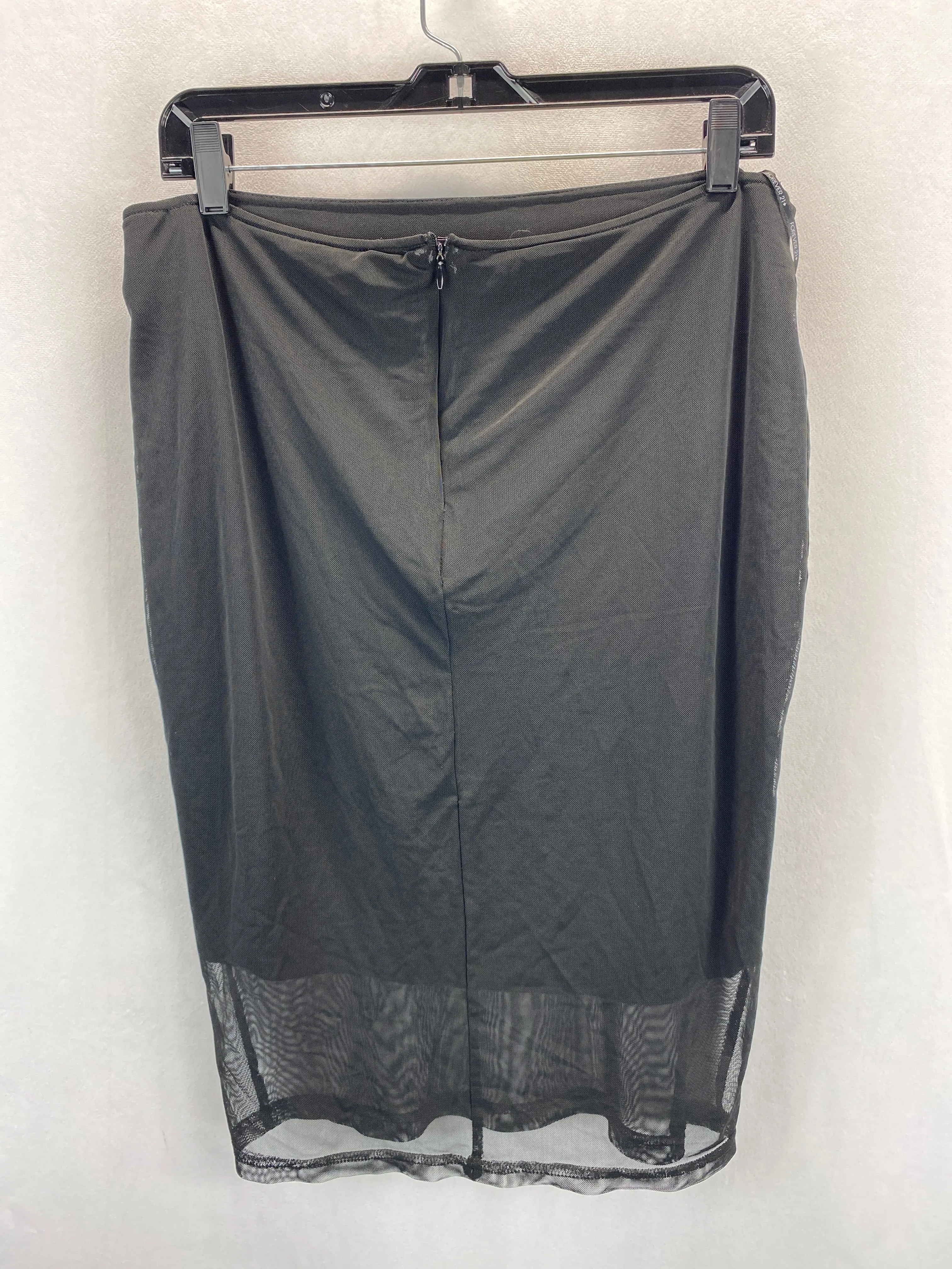 Black Skirt Midi Forever 21, Size 1x