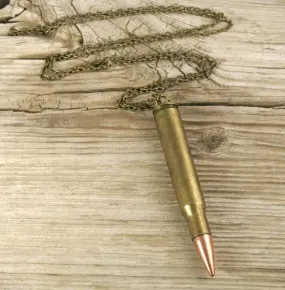 Bronze Bullet & Casing Necklace