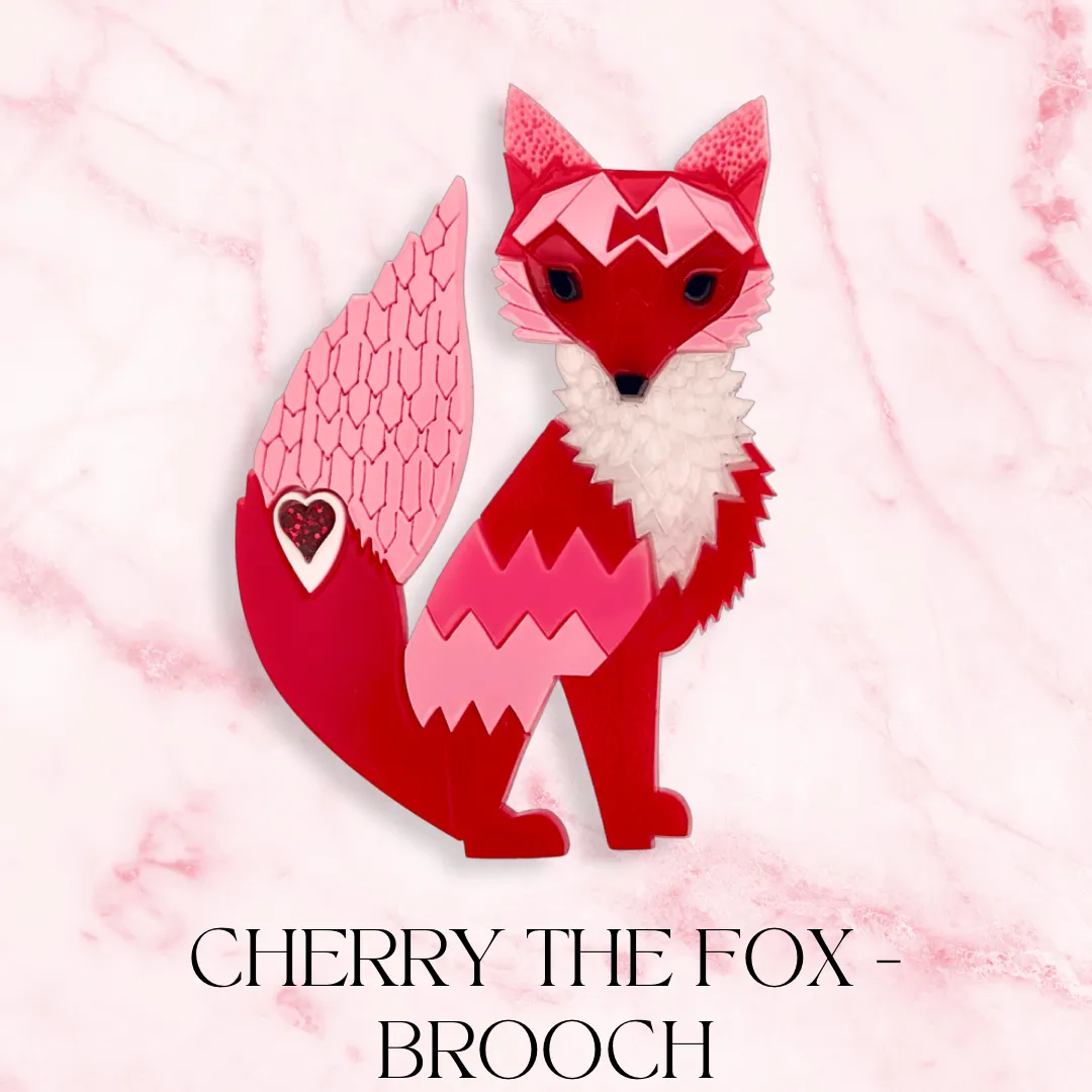 Cherry 🍒 the Fox 🦊 - brooch - Set of 4