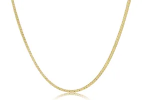 Choker Herringbone Chain - Gold