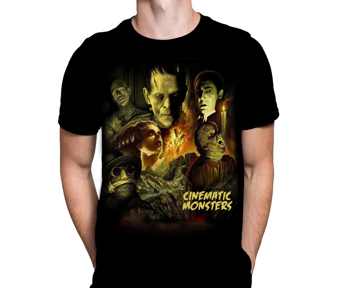 Cinematic Monsters - Classic Horror  Movie - T-Shirt