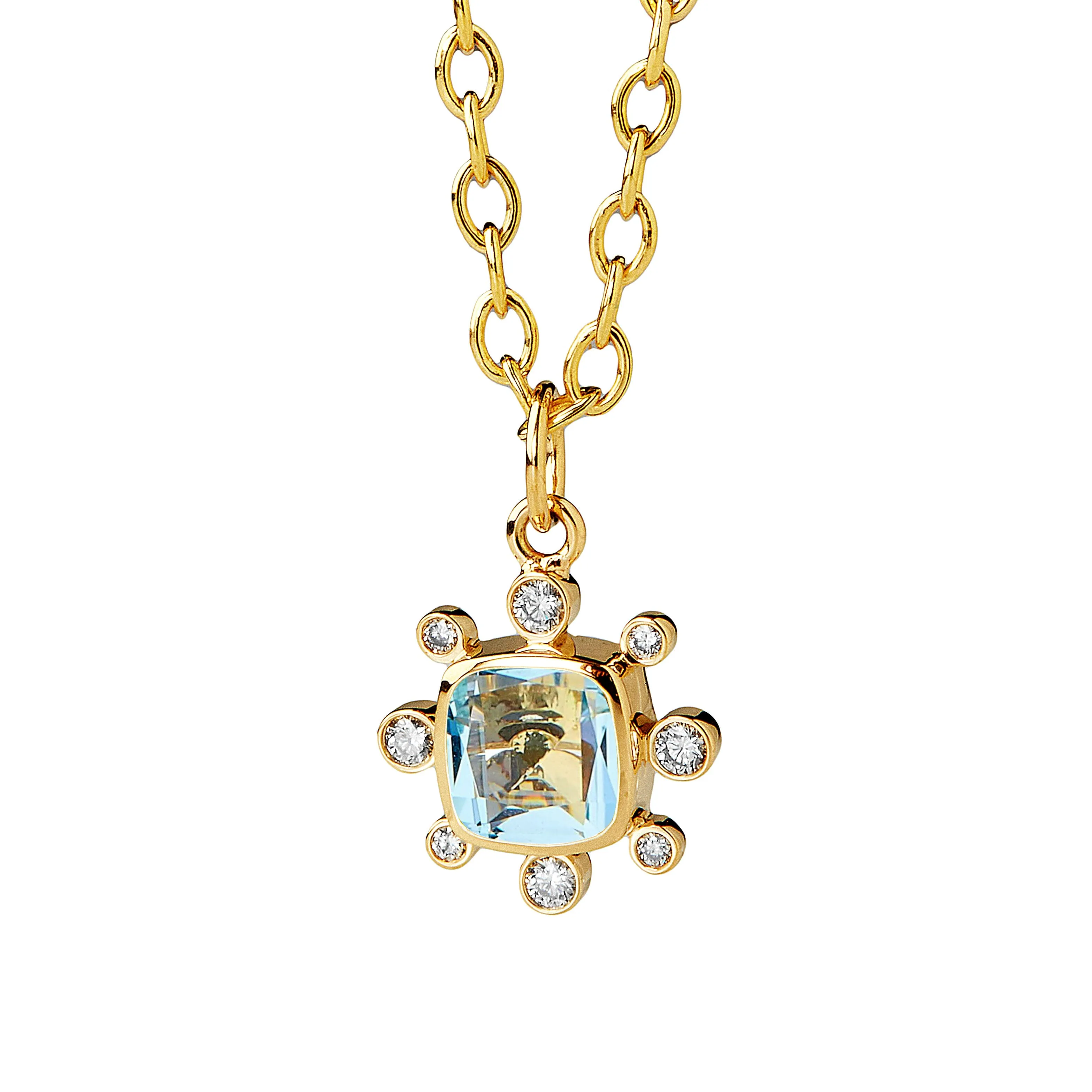 Cosmic Gem & Diamond Pendant