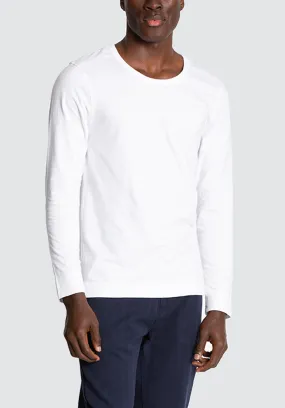 Cotton Long Tee | Brilliant White