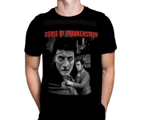 Curse Of Frankenstein - Classic Horror Movie Fan T-Shirt - Mens Black Gildan T-Shirt - Hammer Horror