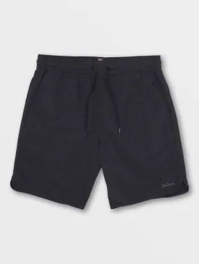 Eddison Elastic Waist Shorts - Black