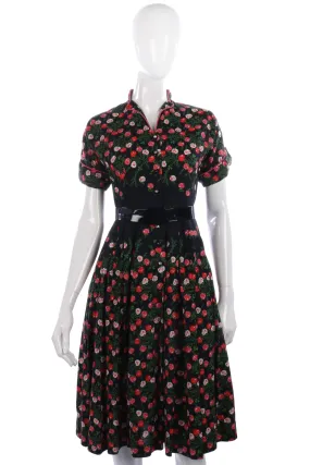 Fantastic vintage Eastex floral summer dress size S