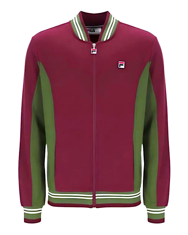 Fila® SETTANTA Track Jacket/Windsor Wine/Chive/Gardenia - New AW24