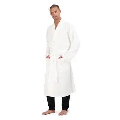 Hanes Premium Men's Solid Waffle Robe