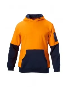 Hard Yakka | Foundations Hi Vis Two Tone Brushed Fleece Hoodie | Y19325