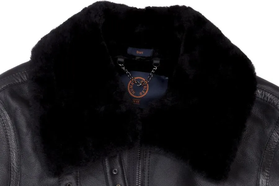 Human Scales Burt Black Shearling