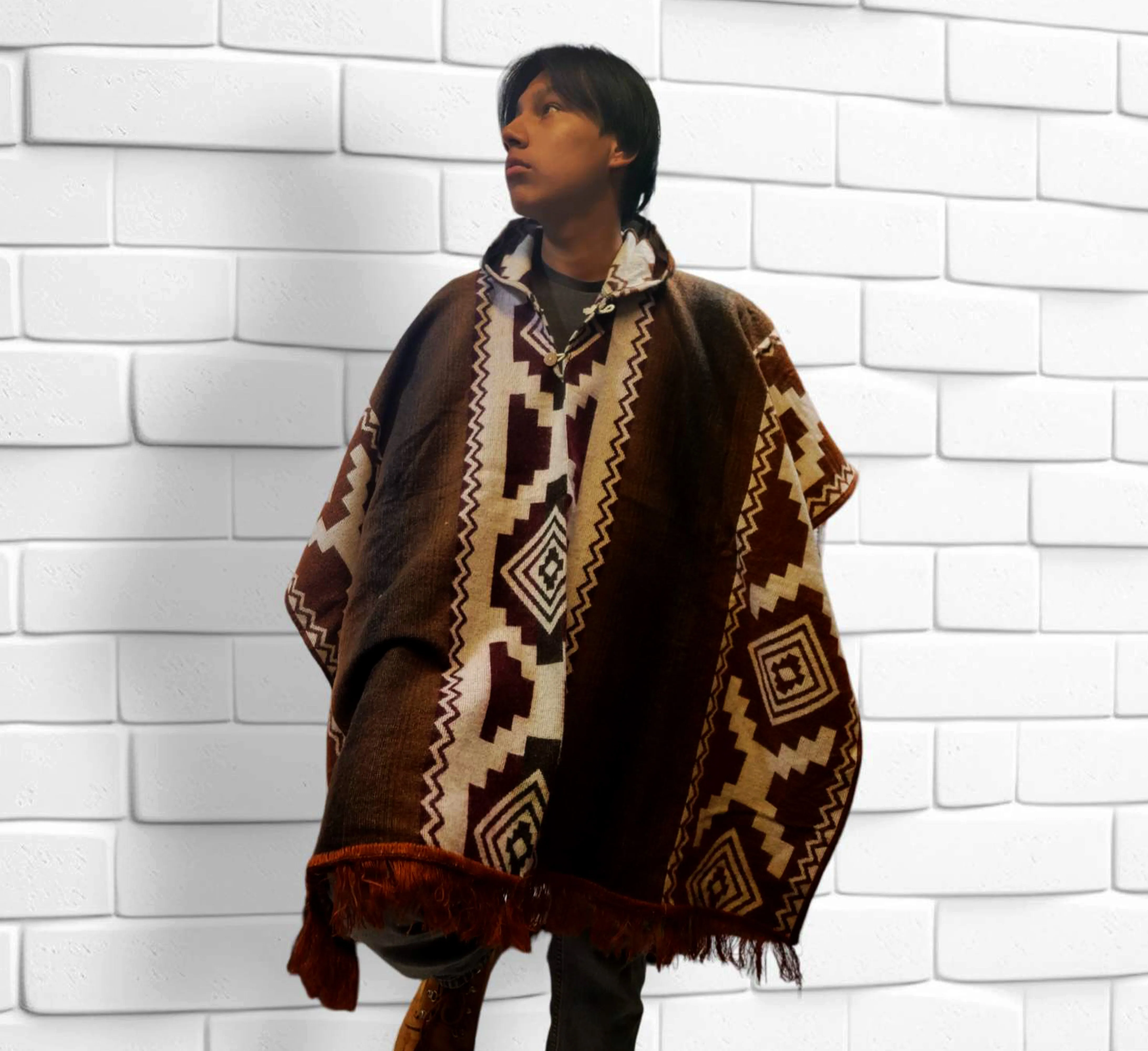 Indigenous fair trade ponchos#54