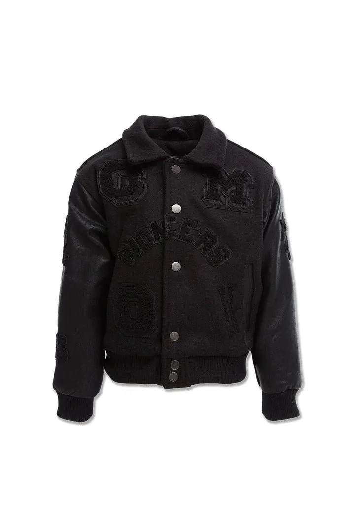 Legacy Edition Boys Varsity Jacket (Noir) - 91650BNOIR