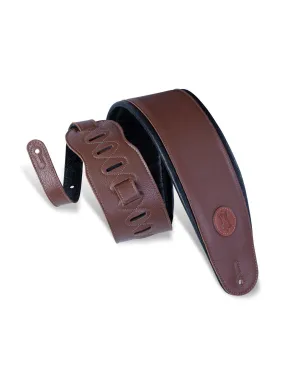 Levy's MSS2-4-BRN 4 1/2" Wide Brown Garment Leather Bass Strap