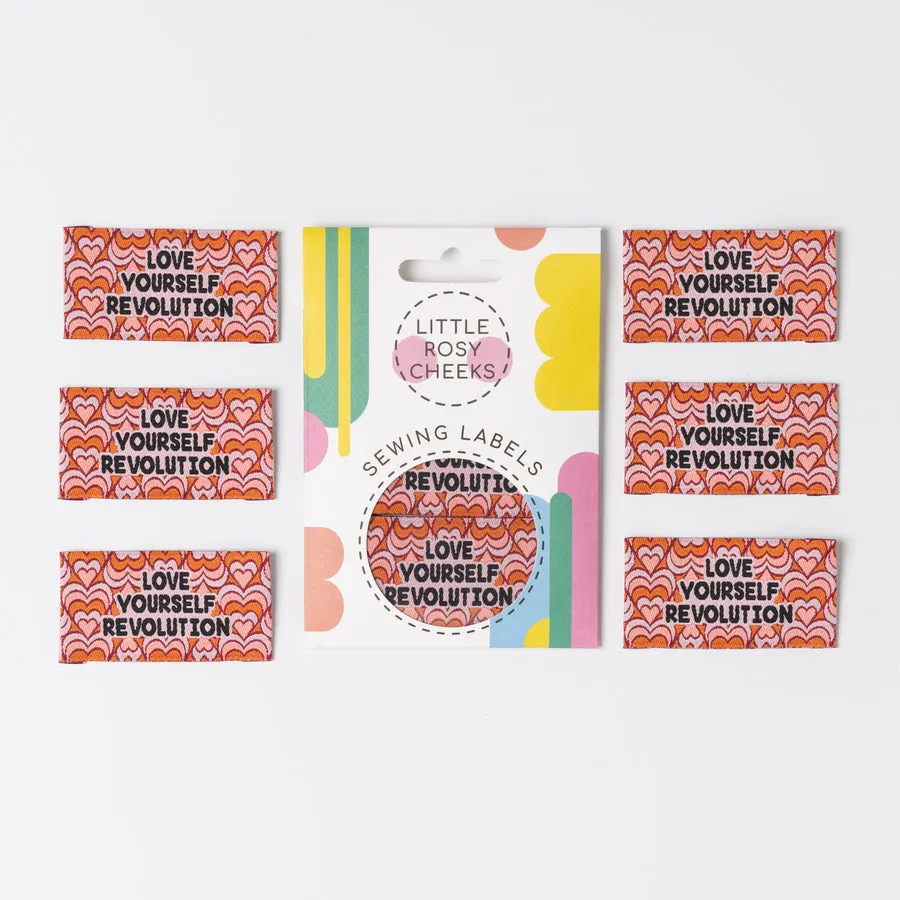 Little Rosy Cheeks - Pack Of 6 Sewing Labels - Love Yourself Revolution