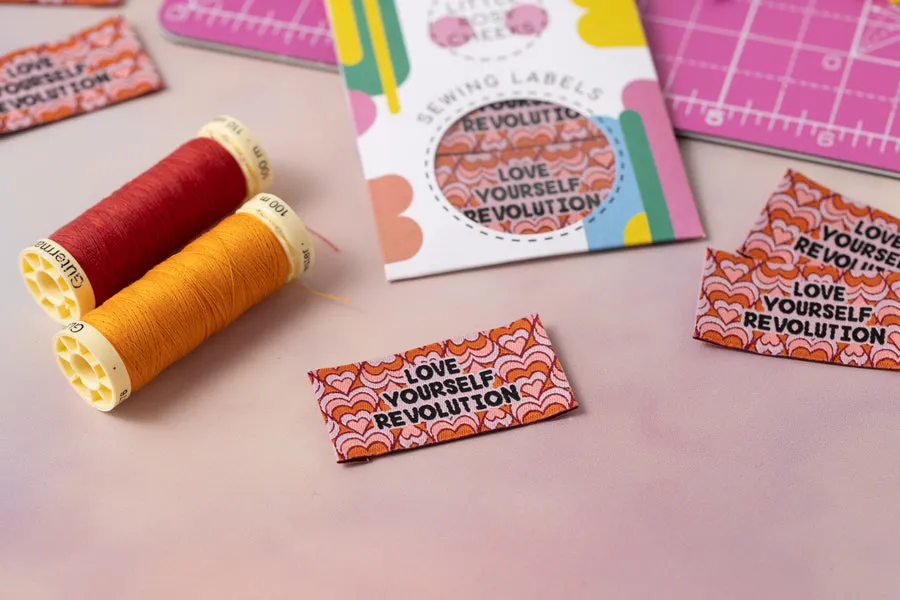 Little Rosy Cheeks - Pack Of 6 Sewing Labels - Love Yourself Revolution