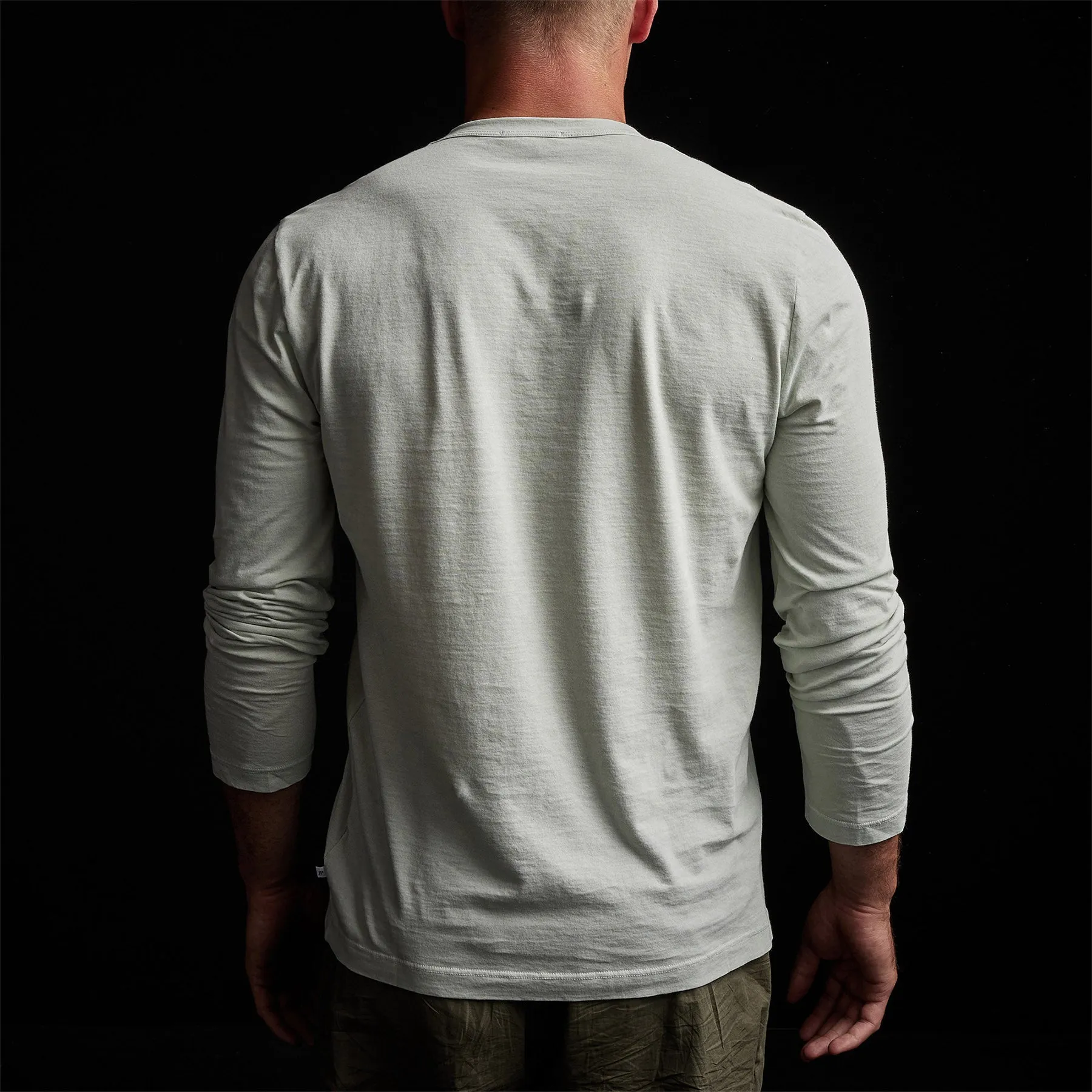 Long Sleeve Crew Neck - Celery Pigment