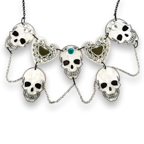 Lydia Skull ☠️ heart - Necklace - Set of 2