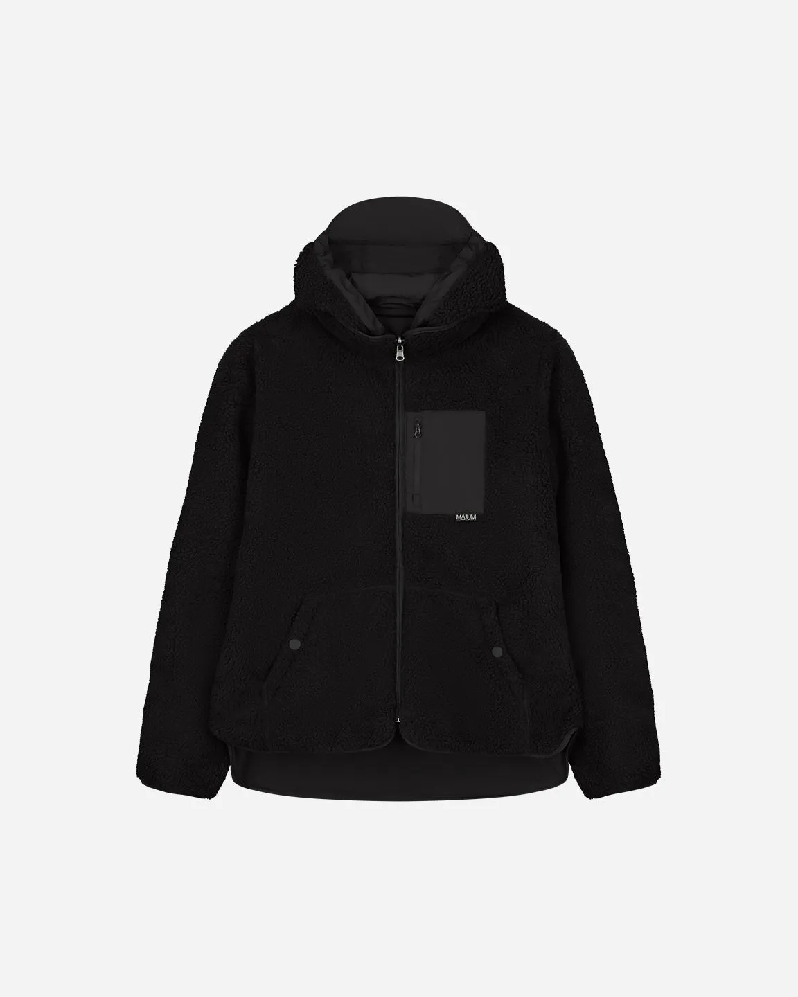 Maium Teddy Windbreaker Reversible - Black