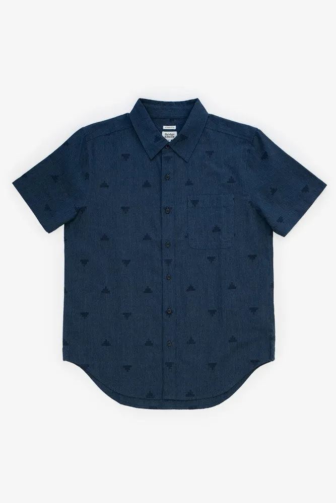 Malcolm Shirt / Navy Fil-Coupe Pyramids