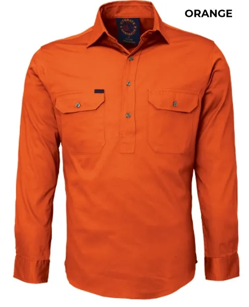 MENS - CLOSED FRONT WORKSHIRT - RM100CF