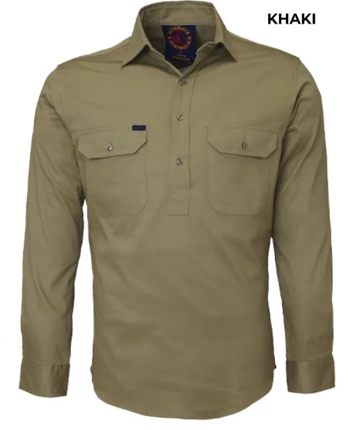 MENS - CLOSED FRONT WORKSHIRT - RM100CF