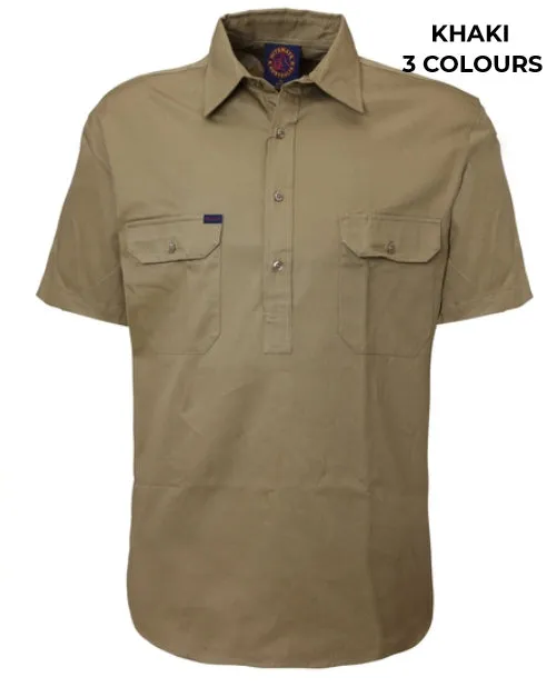 MENS - CLOSED FRONT WORKSHIRT - RM100CFS