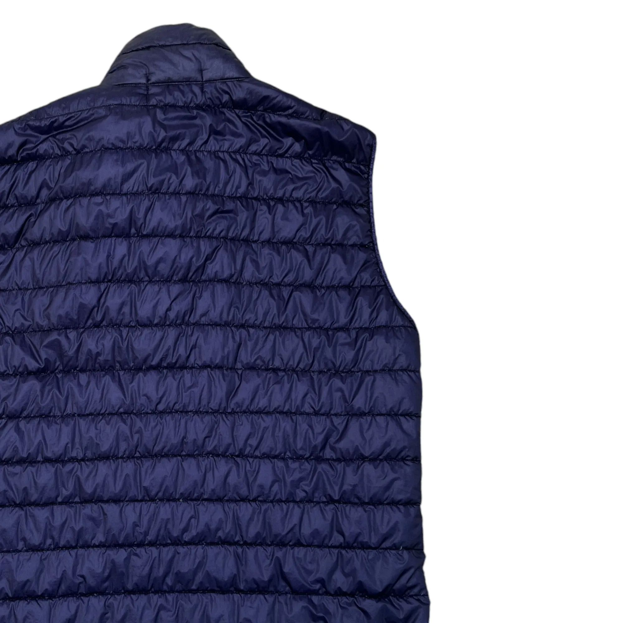 Men's Garment Dyed Down Gilet Navy Size M