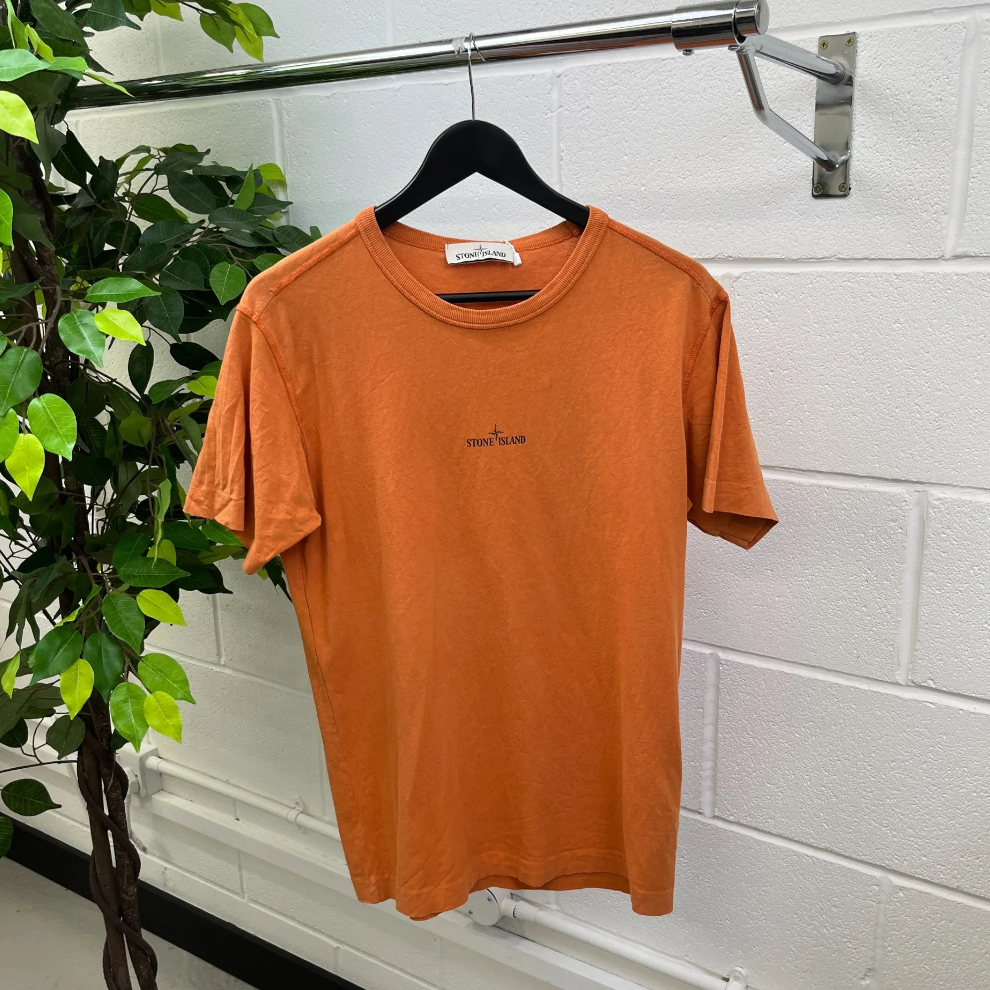 Men's Logo T-Shirt Orange Size S